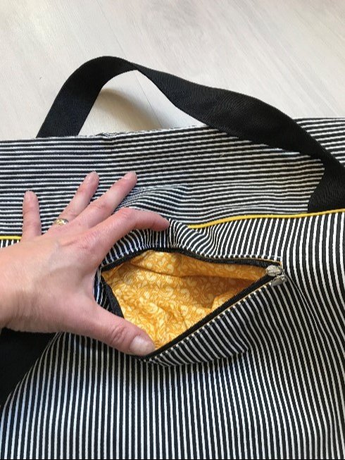 Sådan syer du lomme i taske 