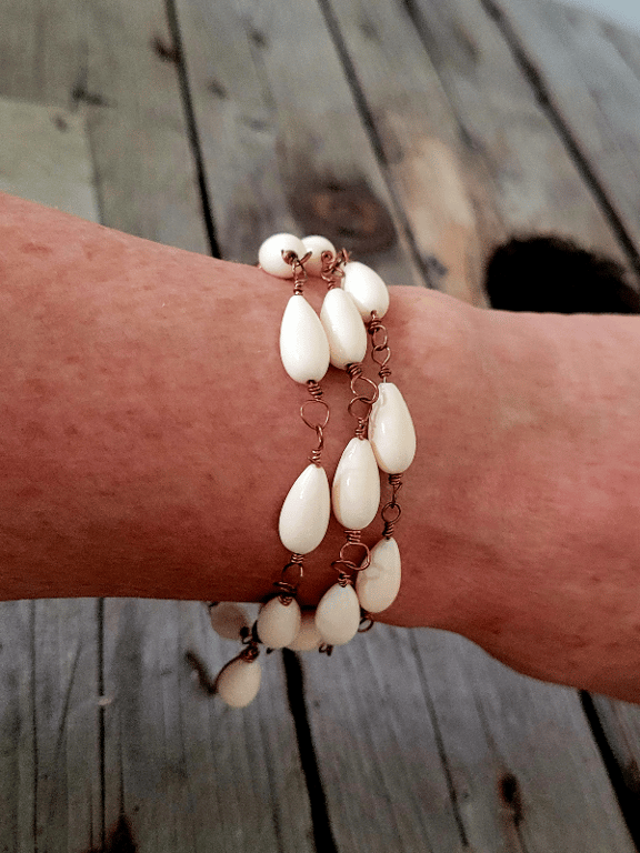 Råhvid 2 i 1 kæde.