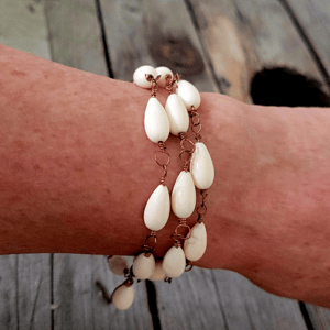 Råhvid 2 i 1 kæde. – produktbillede