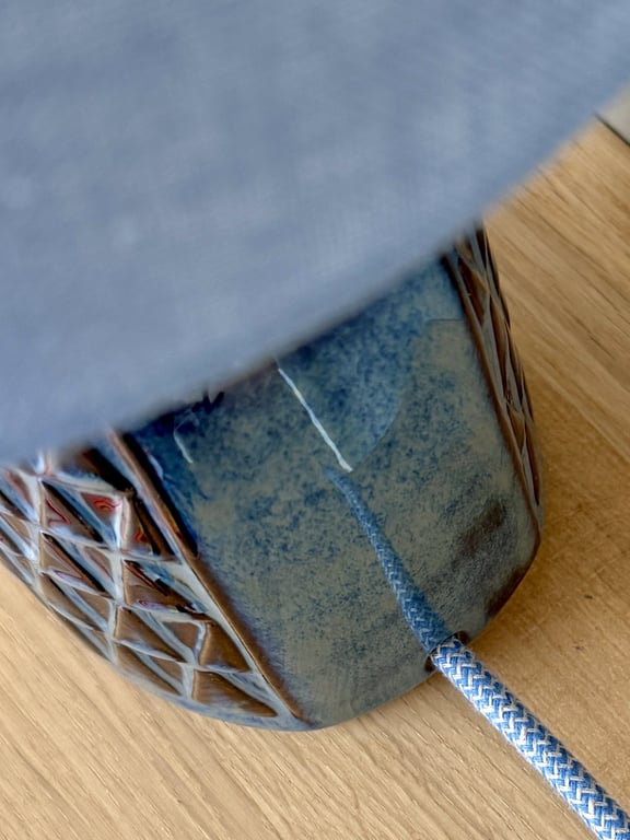 Upcycled vintage bordlampe - Søholm Keramik billede 3