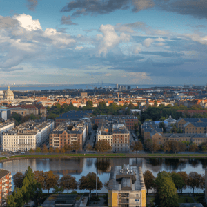 Udsigt over København fra Mærsk tower også kaldet &quot;forskertårnet&quot; – produktbillede