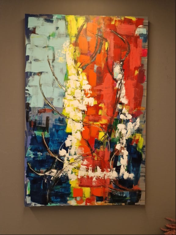 #1186  Maleri 90X140cm SOLD
