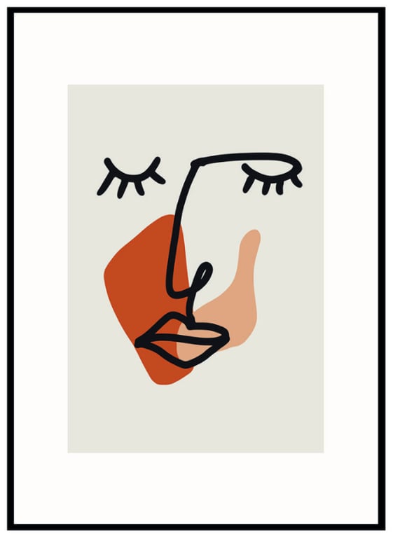 Plakat - Eyes closed billede 2
