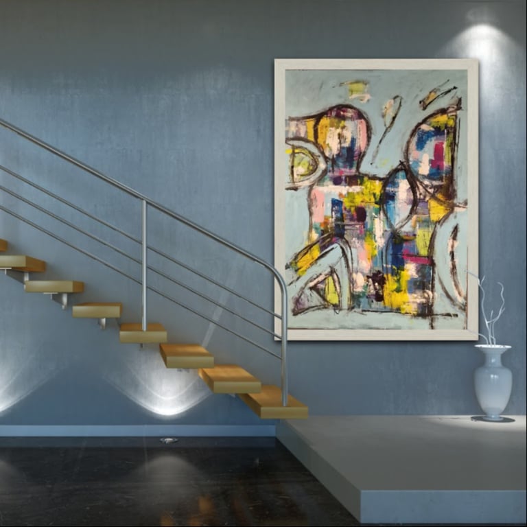 #1145 Maleri 100X140cm  SOLD billede 2
