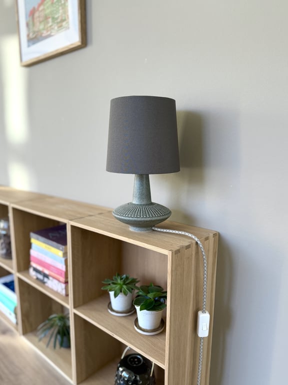 Upcycled vintage bordlampe - Søholm Keramik billede 5