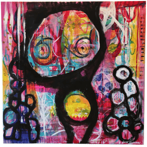 Maleri - Hvad kigger I på? – produktbillede