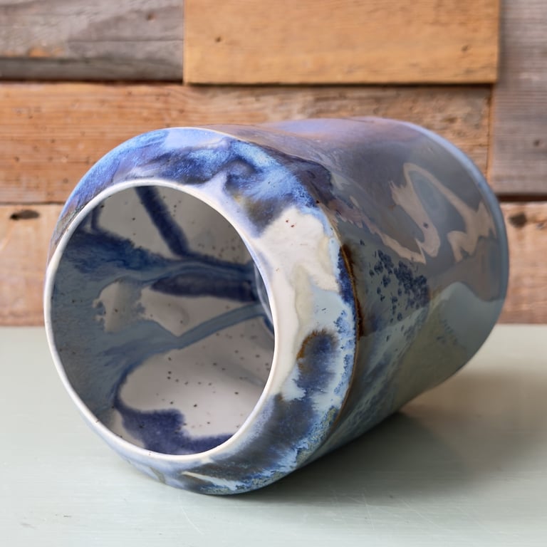 Blå vase  billede 3