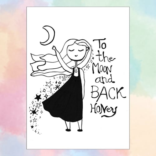 Kort: to the moon and back honey 
