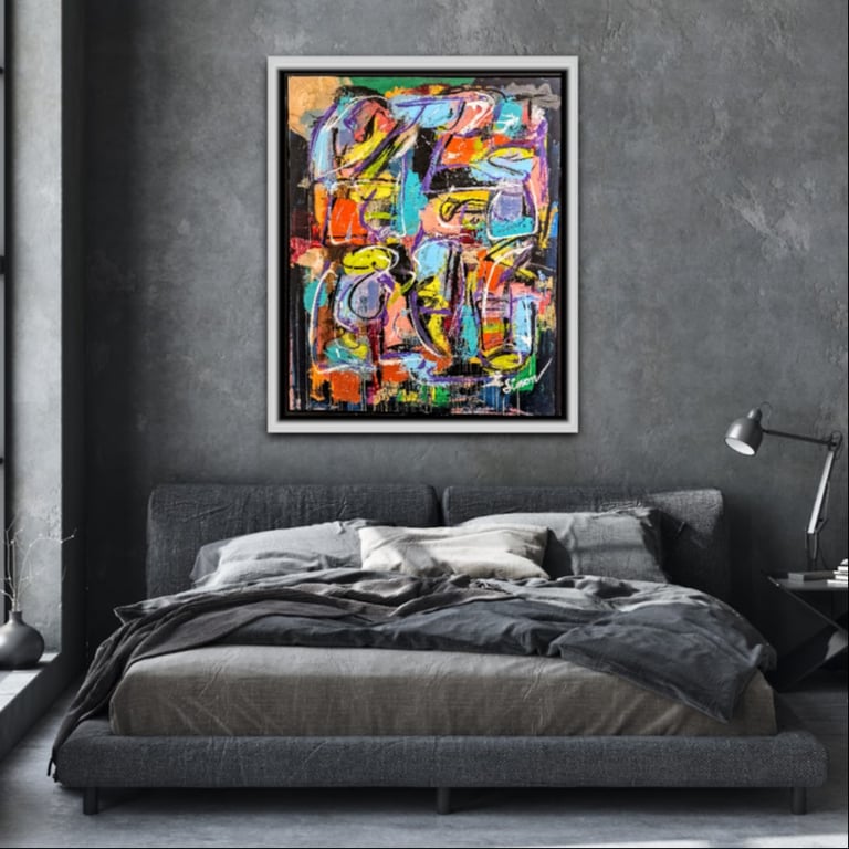 #1110 Maleri 80X100 cm SOLD billede 7