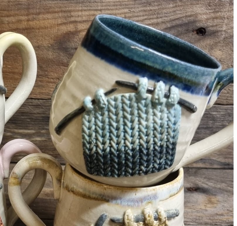 Strikkekop, gul billede 4