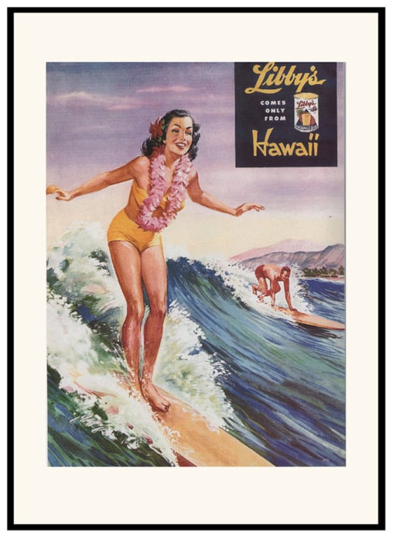 Plakat - Surfing Hawaii billede 3