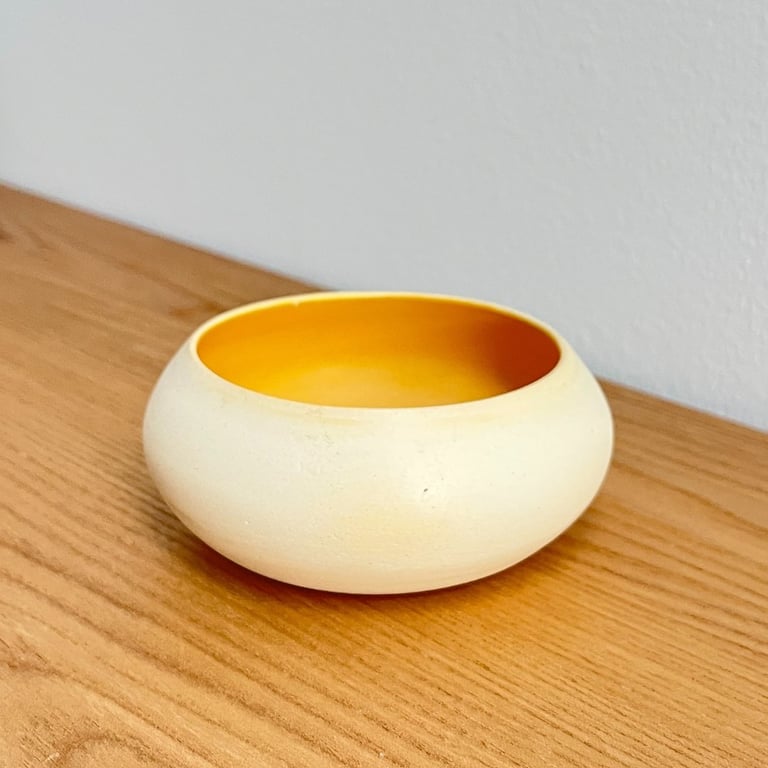 Gul snack-skål billede 4