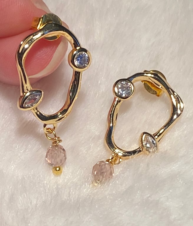 Øreringe organiske Ovale Ørestikkere