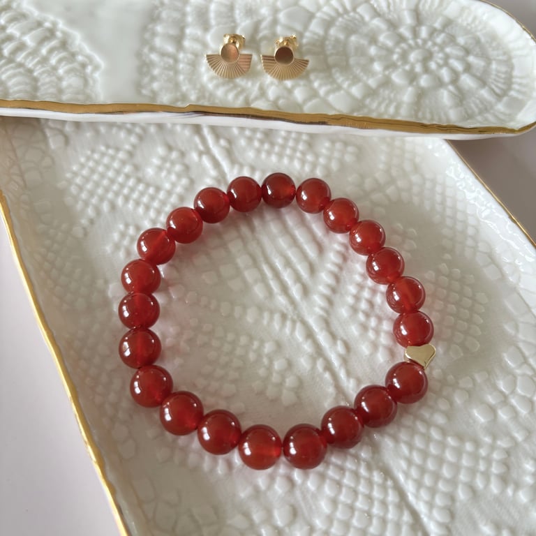 MEGA ARMBÅND KARNEOL