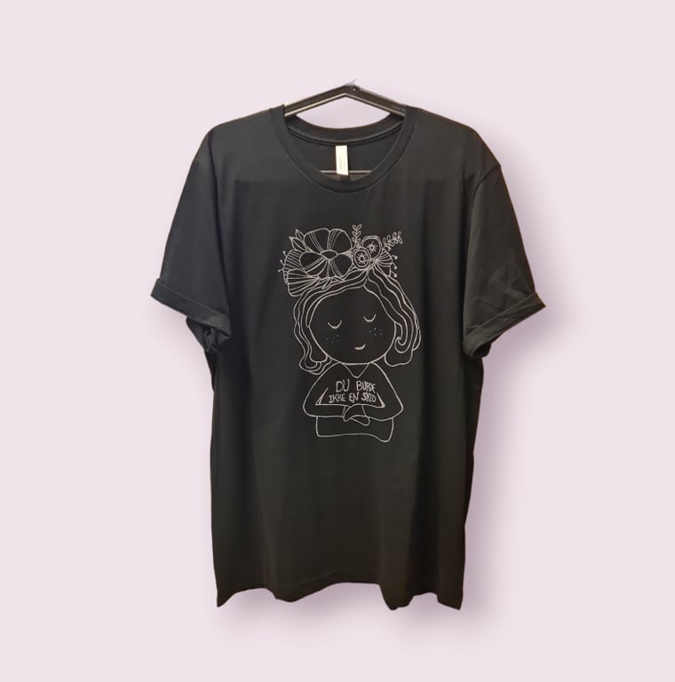 T-shirt: du burde ikke en skid Sort XL  billede 2
