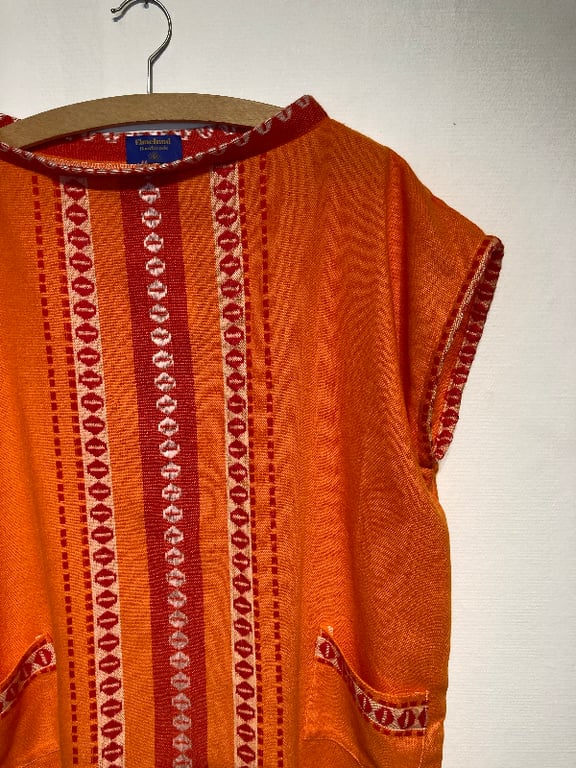 Anna-vest i retro orange billede 4