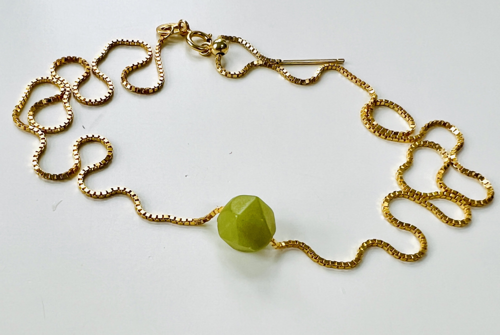 Grøn Jade star Cut- vedhæng billede 2
