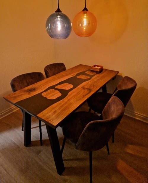 Rivertable - epoxy/amrk. valnød (2)