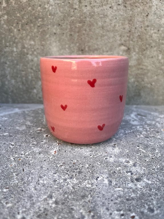 Hjerte kop. 270 ml. H: 7,5 cm