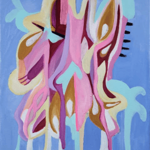 Akrylmaleri - Smeltende pastel – produktbillede