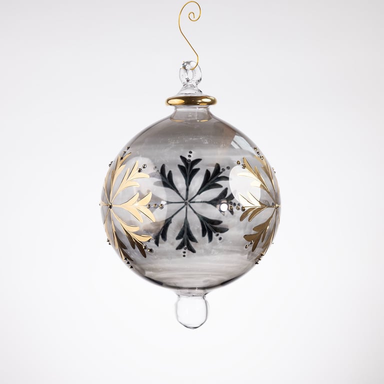 JULEKUGLE DESIGN 1007 COFFEE MED GULD billede 3