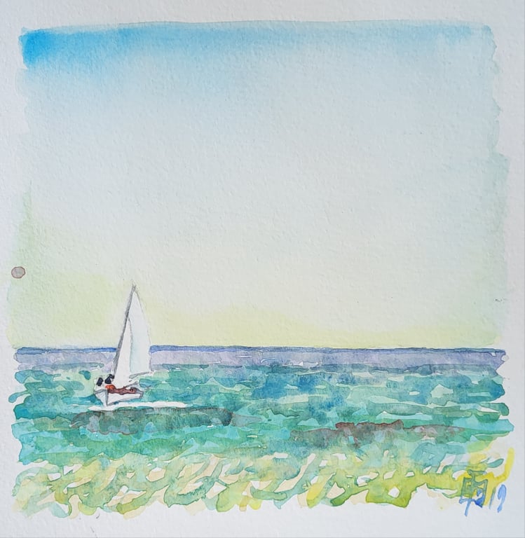 Sejlskib på Middelhavet