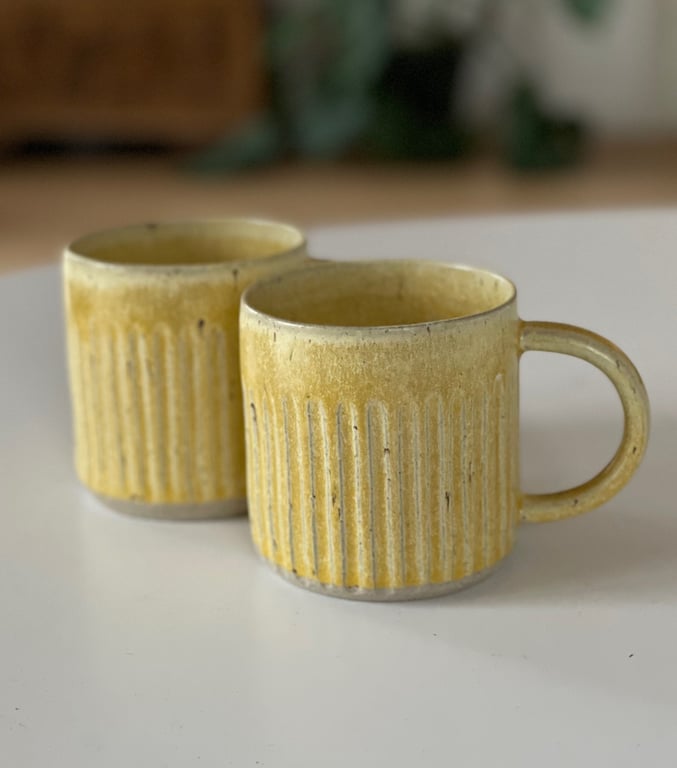 Krus m. riller, hørgul