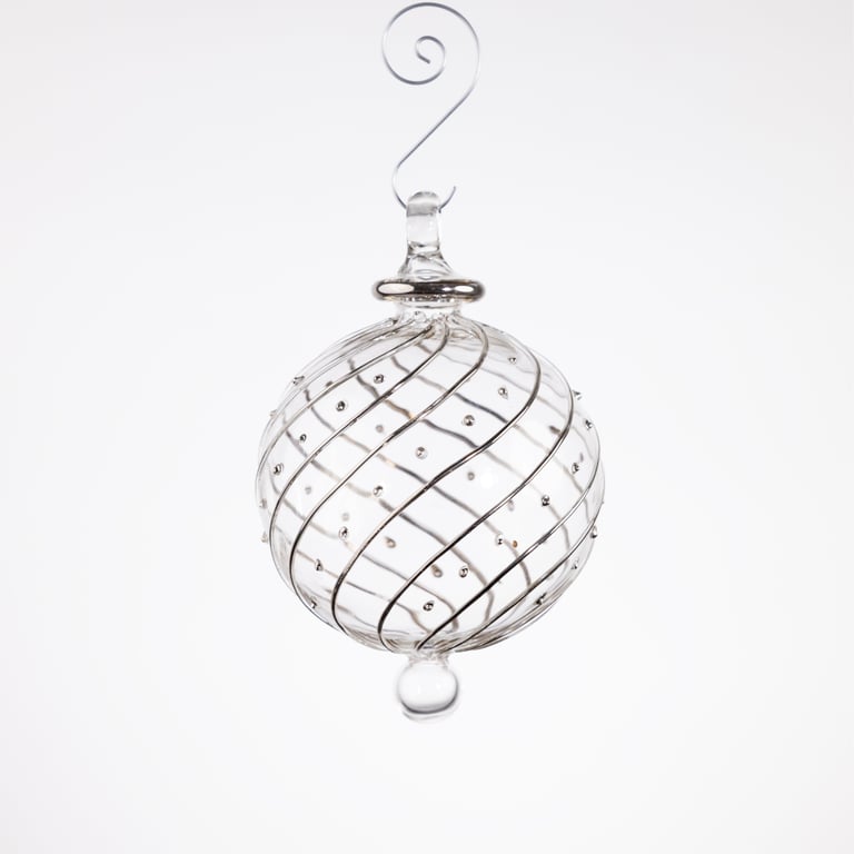 JULEKUGLE DESIGN 1005 KRYSTAL MED GULD ELLER HVIDGULD billede 4