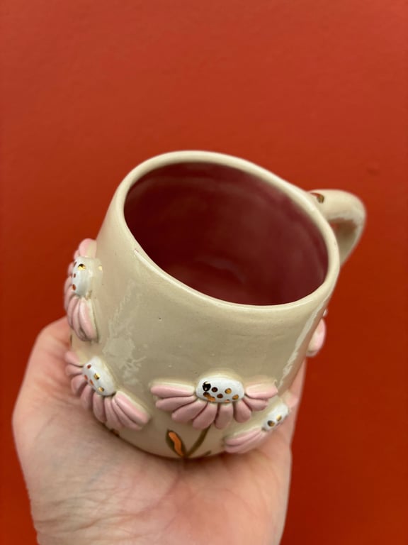 Lille blomsterkop med guld billede 2