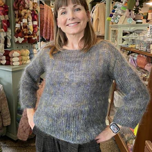 Kit: Michala garnkit - Hurtigstrikket sweater med bådhals (9)