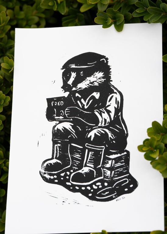 Vi planter fred -linoleumstryk