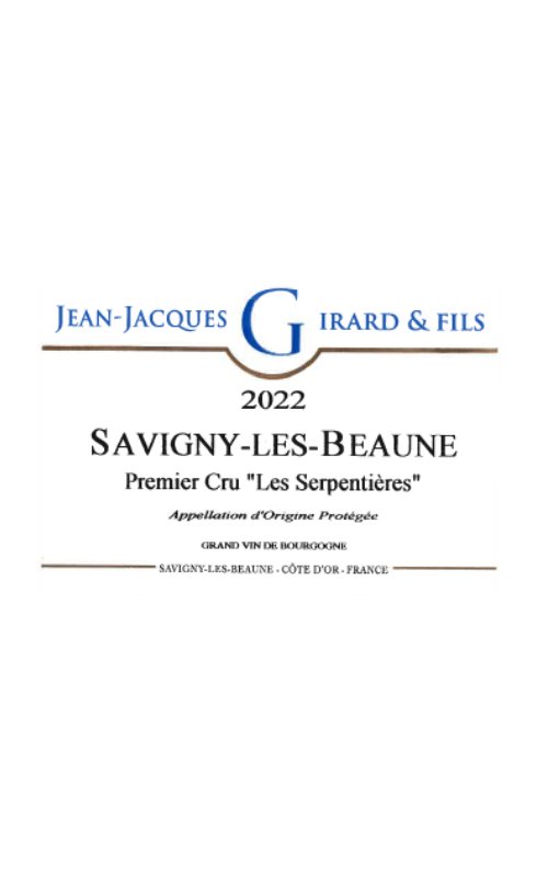 2022 Savigny Les Beaune 1'er cru "Les Serpentieres", Jean-Jacques Girard & Fils