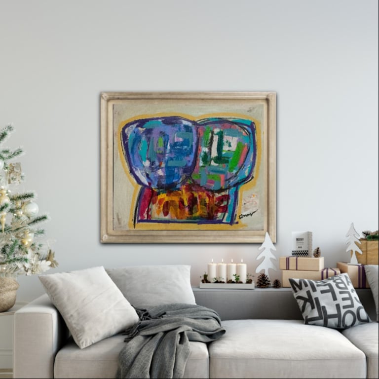 #1123 Maleri 100X120cm billede 5