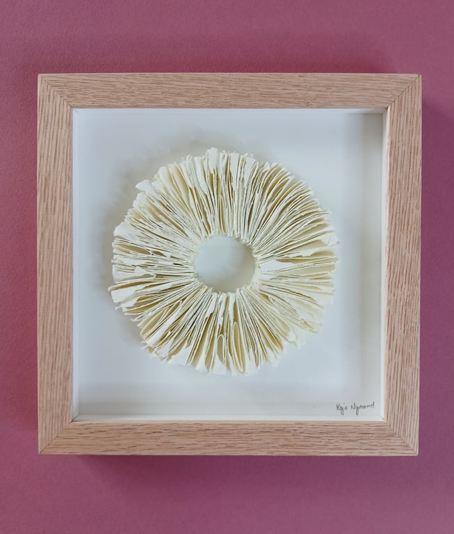 20x20cm relief papirværk, indrammet  (2)