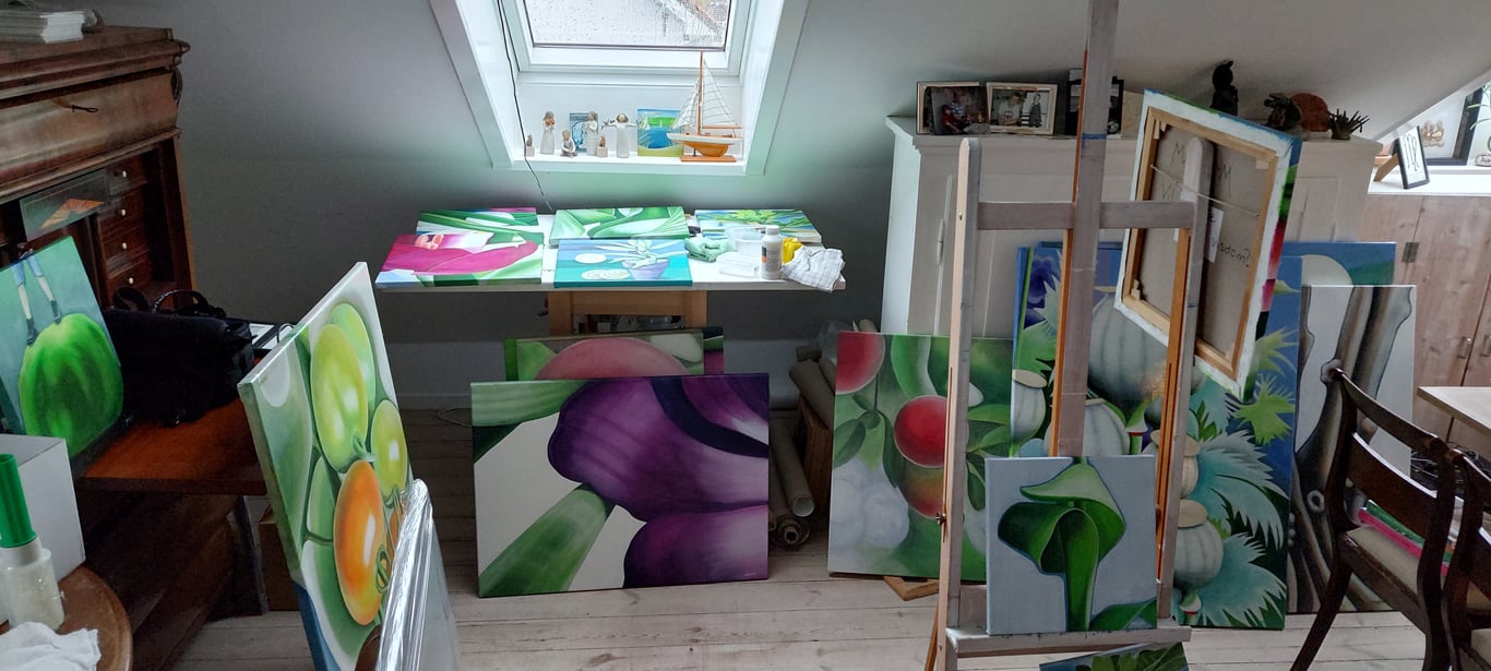 Valmuer - sommer luner © 100x75cm billede 4