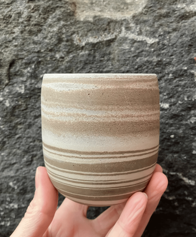 Marmoreret kop, cappuccino billede 3