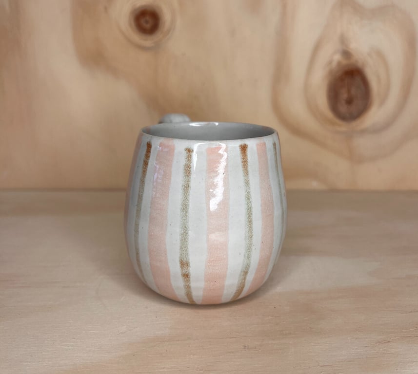 Stribet buttet kop  billede 2