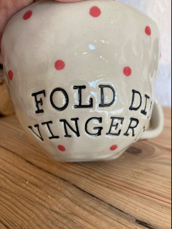 “Fold dine vinger ud” krus billede 2