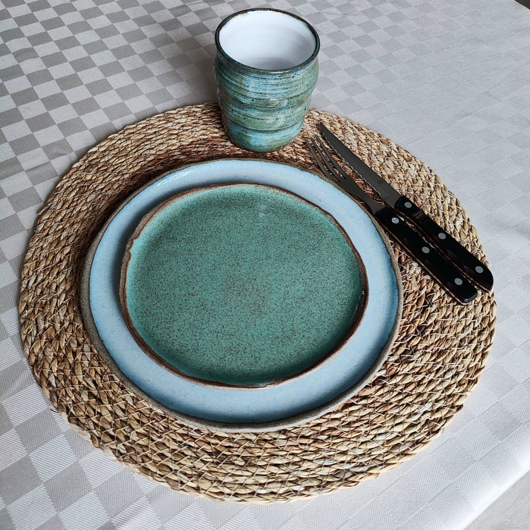 TALLERKEN Ø19 TURKIS billede 3