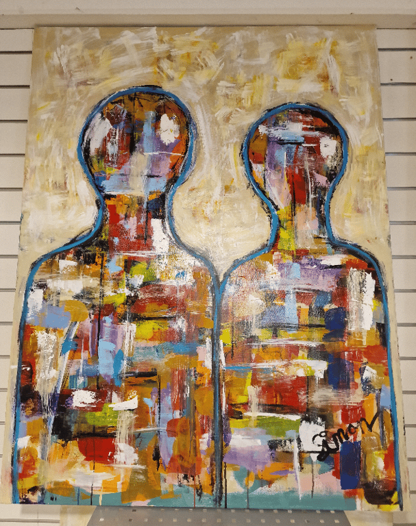 #1243  Maleri 100X130 cm  SOLD