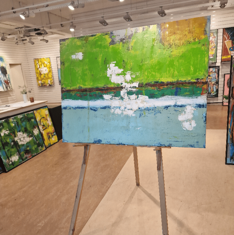#1237   90 x 120 cm  SOLD billede 2