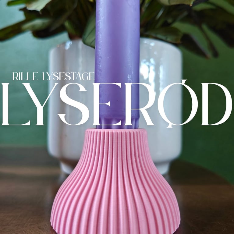 Rille Lysestage 3 stk FOR 149,- billede 8
