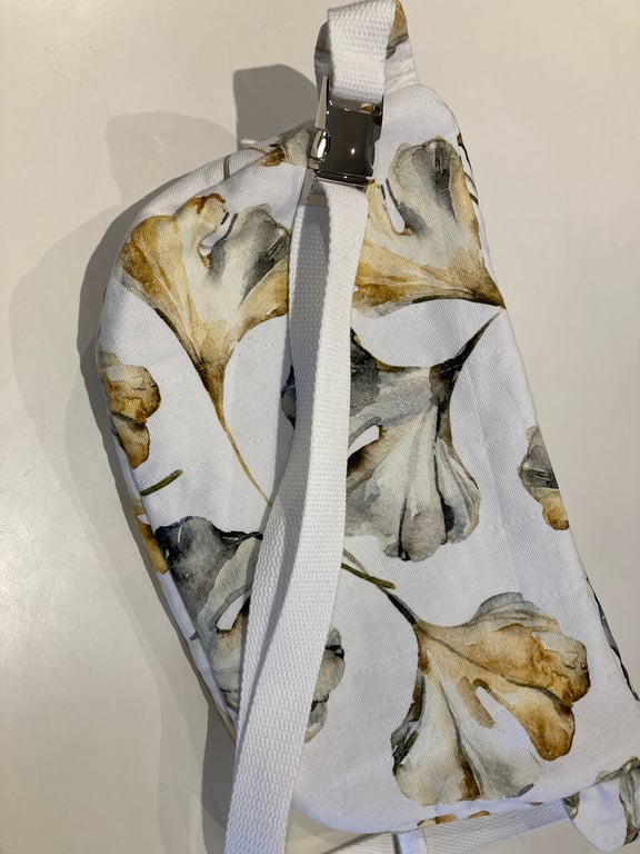 Bumbag - i canvas med blade  billede 2