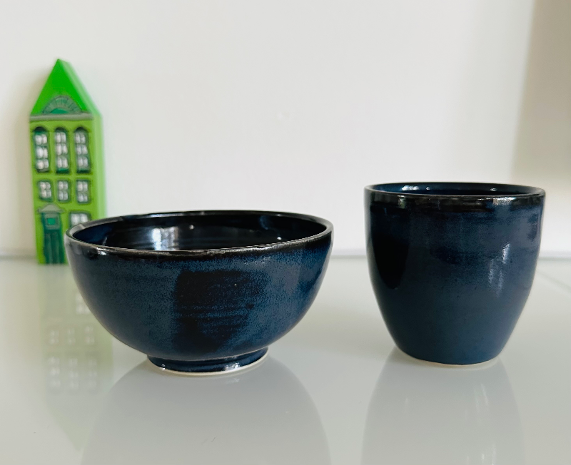 Morgenmadssæt gråblå