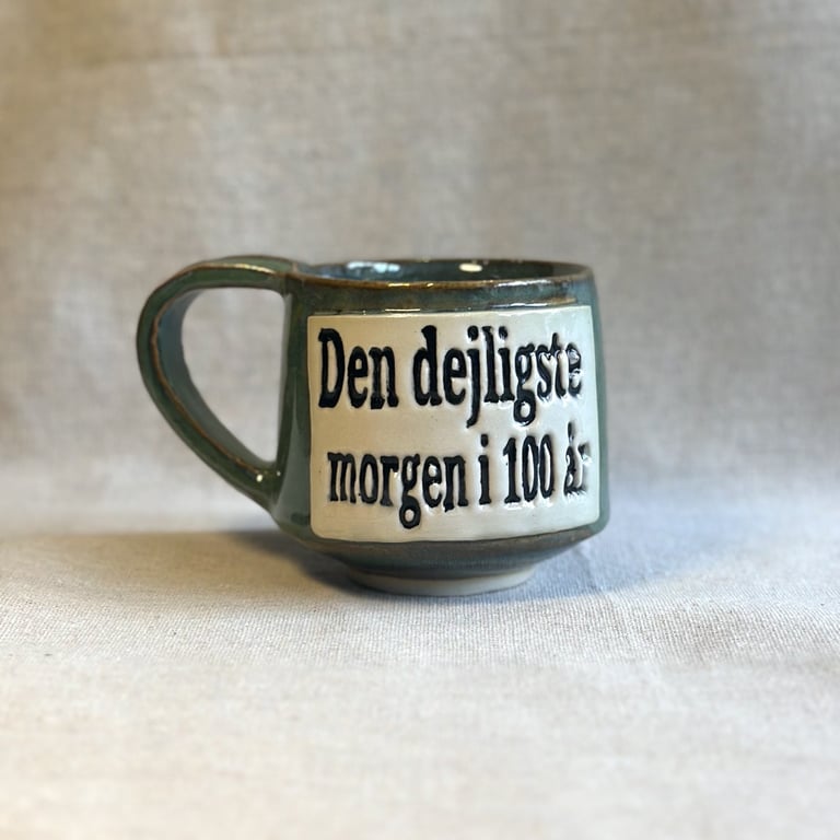 Pre-order Dejligste morgen kop, grøn 