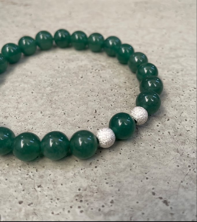 Børstet perle 6 mm - 925 Sterling sølv billede 4