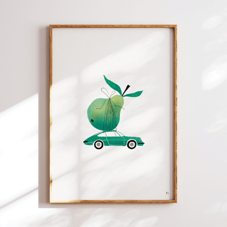 Porsche med pære – plakat billede 3
