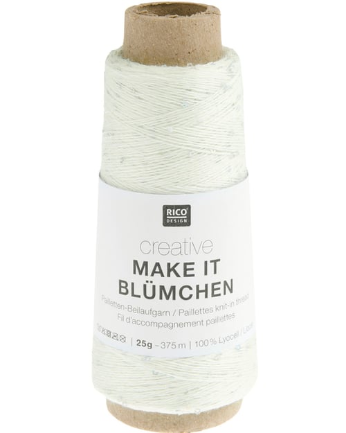Garn: Make it Blümchen (følgetråd med små diskrete pailletter) (4)