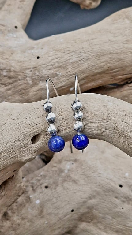 Unika lapis lazuli ørekroge