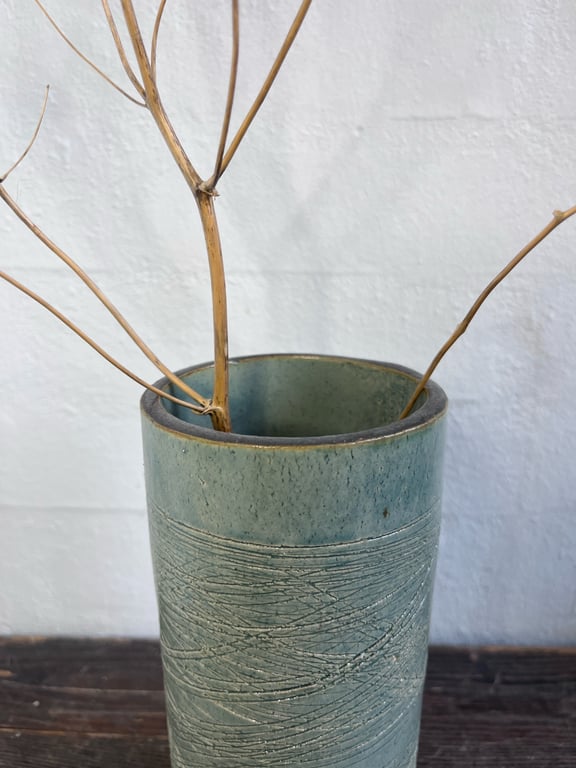 Vase, lys himmelblå billede 2